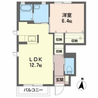 リフェール A【1階】の間取り