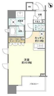 クオリア銀座三丁目【4階】の間取り