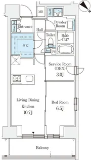 リテラス西日暮里【3階】の間取り