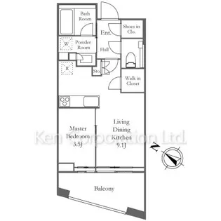 パークコート恵比寿【9階】の間取り