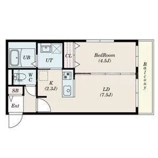 GRANDUKE平岸【1階】の間取り