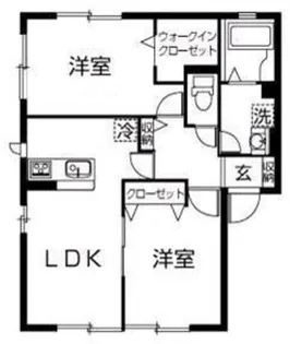 MaisonBlanche B棟【1階】の間取り