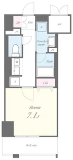 セイワパレス丸の内駅前【7階】の間取り