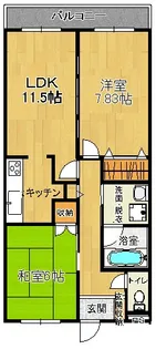 タウンコート駅南 210【2階】の間取り