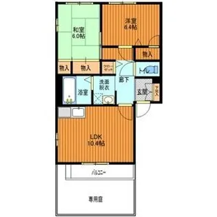 プチシャトー【1階】の間取り