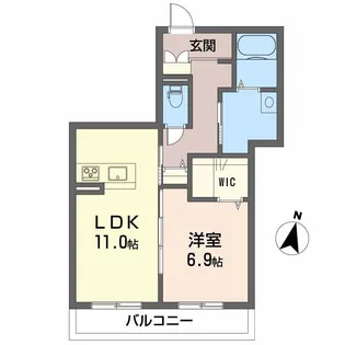 プレミアス【2階】の間取り