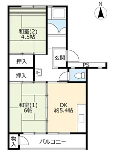 UR牧の原【5階】の間取り