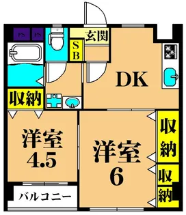 湯建ビル【3階】の間取り