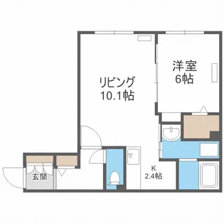 グランメール 北18条駅【3階】の間取り
