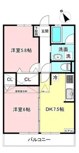 サンフォレストA【2階】の間取り