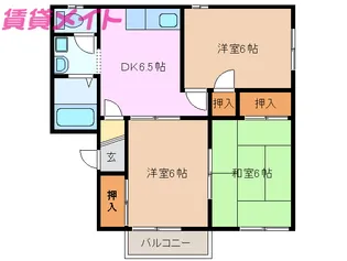 フレグランススターハイツ B棟【2階】の間取り