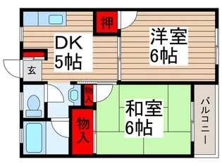 広喜ハイツ【1階】の間取り