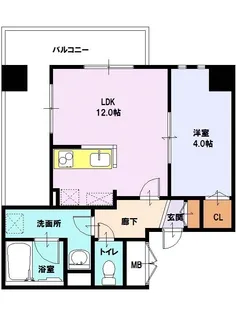 Lively都賀【4階】の間取り