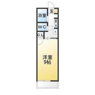 コーポあかつき【1階】の間取り
