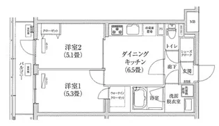 ルフレ 世田谷ノール【1階】の間取り
