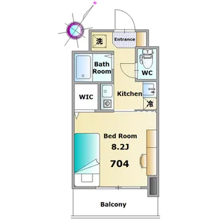 カレッジコート西千葉【7階】の間取り