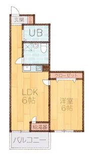 トーカンマンション医学町【5階】の間取り