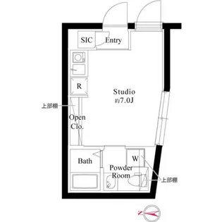 ザ レジデンス赤羽【2階】の間取り