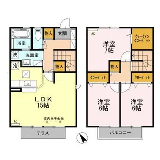 イーストヒルズ高松 H【2階】の間取り
