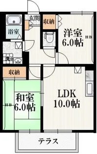 ガーデンズコート立川A棟【1階】の間取り