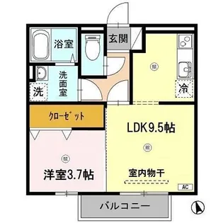 リビングタウン下河端 A【2階】の間取り