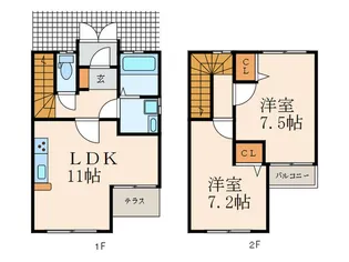 ナーセリーM【1階】の間取り