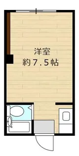 学園ハイツA【2階】の間取り