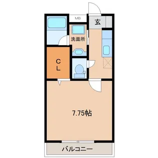 Serene Place田尻【1階】の間取り