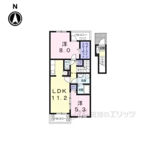 セレンディピティ3【2階】の間取り