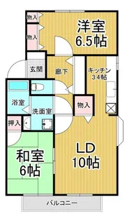 メゾンクレール A棟【2階】の間取り