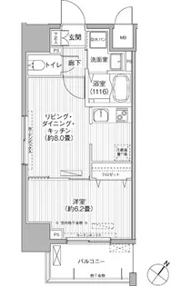 グランデュール富士【4階】の間取り