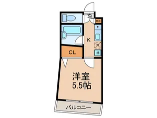 ワン・シ-バ-ド【1階】の間取り