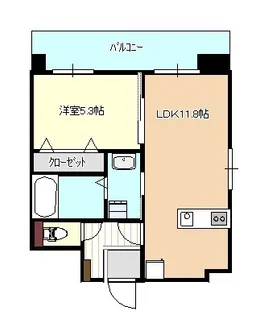 Flat南笹口INT【6階】の間取り