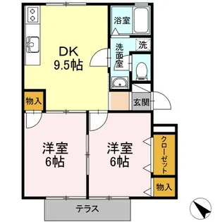 ティンバーヒル明峰【2階】の間取り