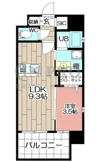 THE SQUARE・Urban Residence【4階】の間取り