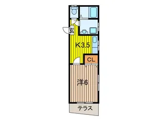 シェルハウスII【2階】の間取り