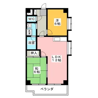 シャイン蟹江【3階】の間取り