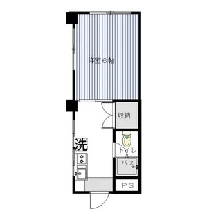 横山ビル【4階】の間取り