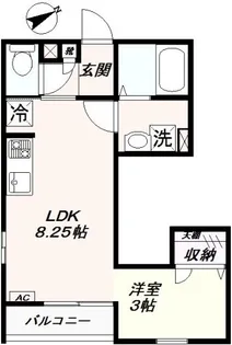 ウィステリア【2階】の間取り