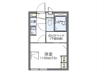 レオパレスプリマベーラ【1階】の間取り