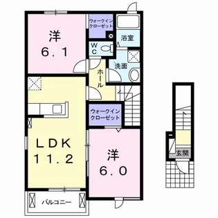 ラフィーネ【2階】の間取り
