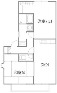 フレマリール桜ヶ丘B【1階】の間取り