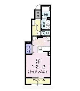 ヴァンクール【1階】の間取り