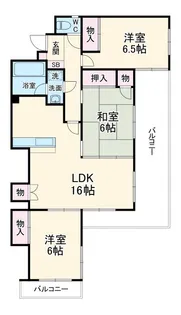タワーレジデンス甲府中央【3階】の間取り