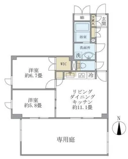KDXレジデンス杉並方南町【1階】の間取り