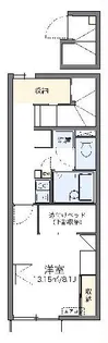 レオパレスボンジュールIV【2階】の間取り