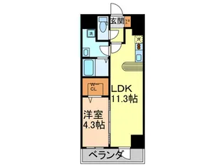 フォレシティ栄【7階】の間取り