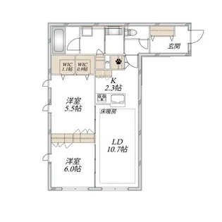 シャルマンSKJ【1階】の間取り