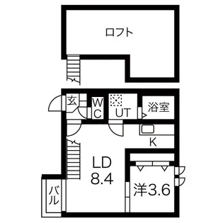 Ampio高畑【2階】の間取り