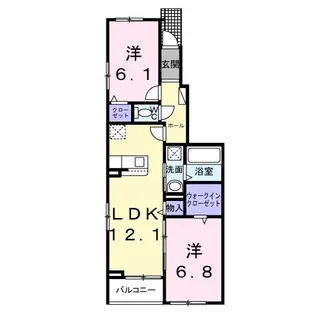 グリシーヌCK II【1階】の間取り